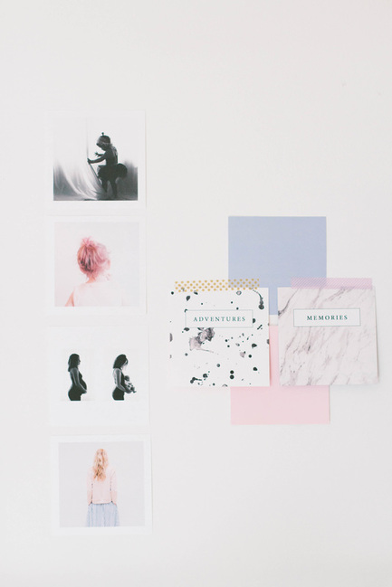 Anna Ciolina's wall arrangement of Impressed prints