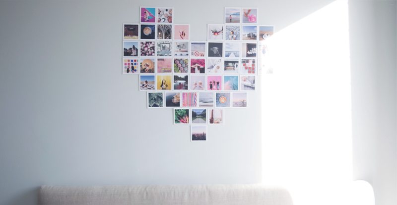 DIY Photo Heart Collage