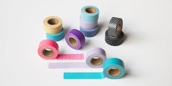 Colorful selection of japanese washi tape for sale on the Impressed Print Shop.